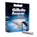Gillette Sensor Excel razor blades, pack of 10