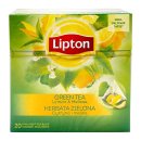 Lipton Grüner Tee Zitrone & Melisse, 20er Pack