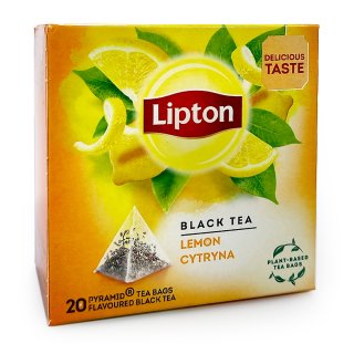 Lipton Schwarztee Lemon, 20er Pack