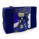 Gillette ProShield Gift Set Wash Bag with 3 razor blades, handle and shaving gel 170 ml