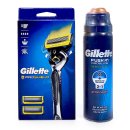 Gillette ProShield Gift Set Wash Bag with 3 razor blades, handle and shaving gel 170 ml