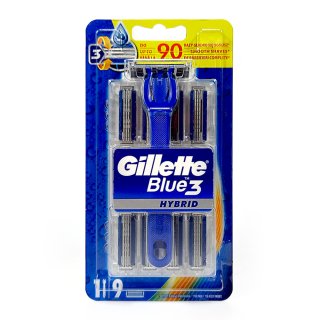 Gillette Blue 3 Hybrid Razor with 8 Blades