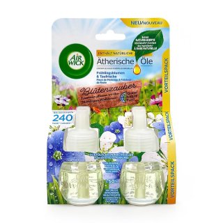 Air Wick plug-in refill Spring Flowers & Dew Freshness duo pack, 2x 19 ml