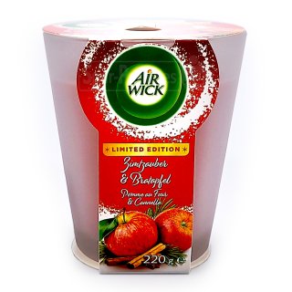 Air Wick Scented Candle Cinnamon Magic & Baked Apple, 220 g
