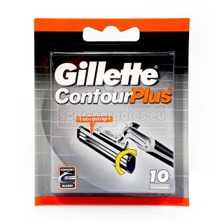 Gillette Contour Plus Rasierklingen, 10er Pack